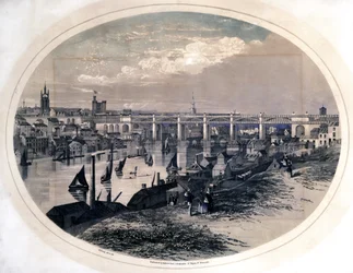 Pont de Haut Niveau, Newcastle-Upon-Tyne, c.1851